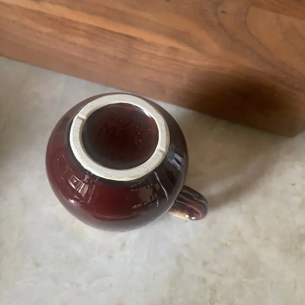 McCoy drip glaze pottery creamer/gravy/syrup